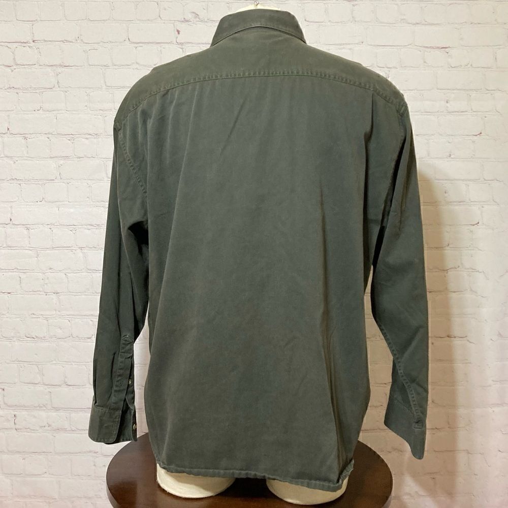 LEE green button down long sleeve shirt XL GUC - Picture 2 of 8